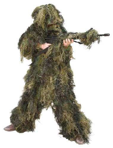 Red Rock 5 Piece Ghillie Suit - Woodland Youth Large - Skoutley Outdoors LLC