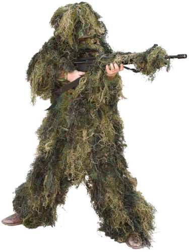 Red Rock 5 Piece Ghillie Suit - Woodland Youth Medium - Skoutley Outdoors LLC
