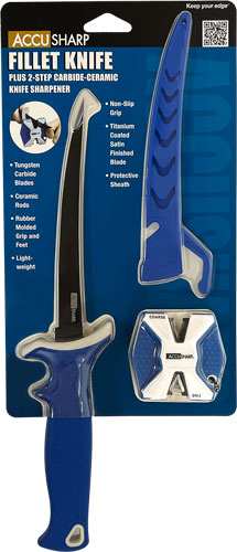 Accusharp Fillet Knife W/ Two- - Step Carbide Sharpener 6.5" - Skoutley Outdoors LLC