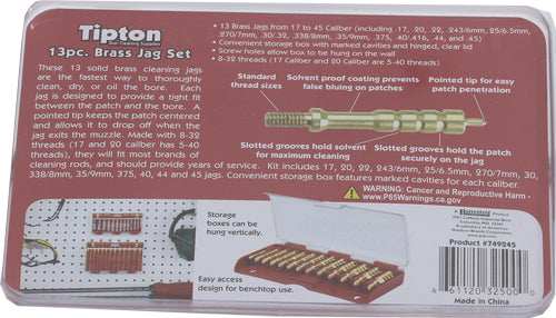Tipton 13-piece Bronze Solid - Brass Jag Set W/storage Case - Skoutley Outdoors LLC