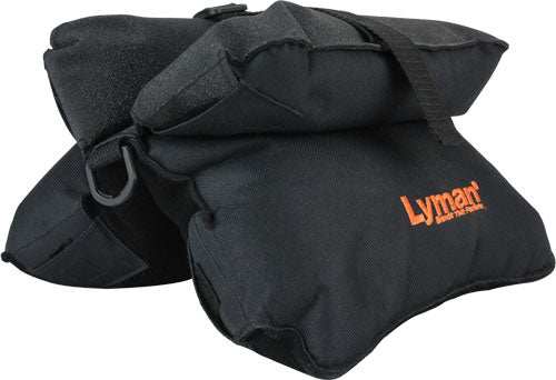 Load image into Gallery viewer, Lyman Match Bench Shooting Bag - Filled Black Nylon/suede - Skoutley Outdoors LLC
