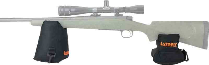 Load image into Gallery viewer, Lyman Crosshair Shooting Bag - Combo Front &amp; Rear Black Nylon - Skoutley Outdoors LLC
