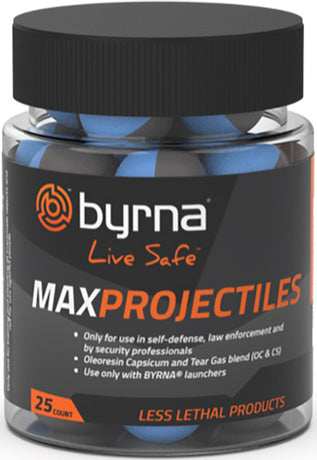 Byrna Max Projectiles 25 Count - Tub .68 Cal - Skoutley Outdoors LLC
