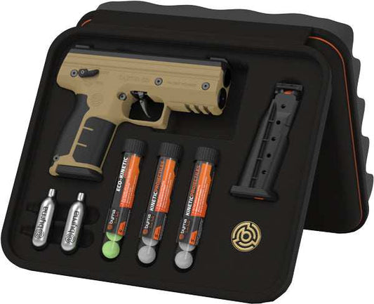 Byrna Sd Kinetic Kit Tan W/ - 2 Mags & Projectiles - Skoutley Outdoors LLC