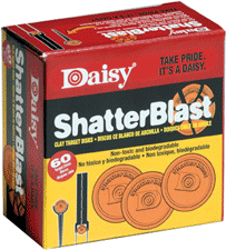 Daisy Shatterblast Targets 2" - 60pk Non-toxic Biodergradable - Skoutley Outdoors LLC