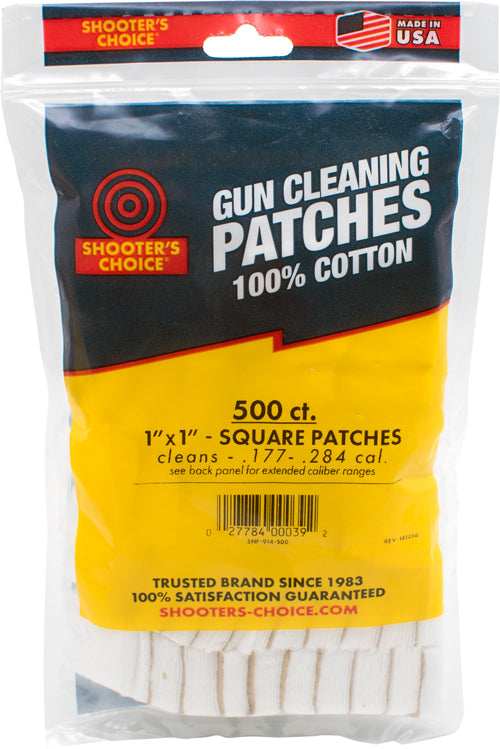 Shooters Choice 1" Square - Cleaning Patches 500 Pack - Skoutley Outdoors LLC