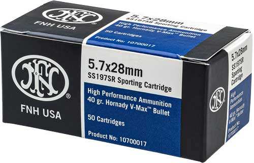 Fn 5.7x28 40gr V-max Ss197sr - 50rd 10bx/cs - Skoutley Outdoors LLC
