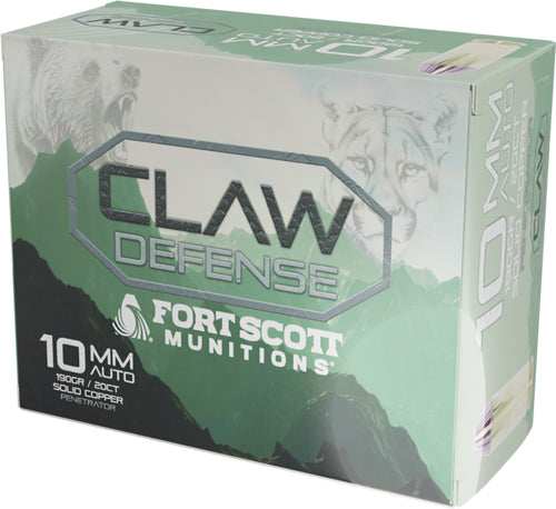 Fort Scott 10mm 190gr - Claw Defense Fn 20rd 25bx/cs - Skoutley Outdoors LLC