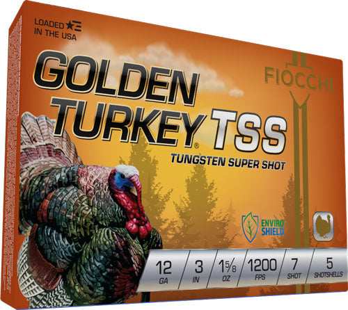 Fiocchi Golden Turkey Tss 12ga - 3" 1-5/8oz #7 5rd 10bx/cs - Skoutley Outdoors LLC