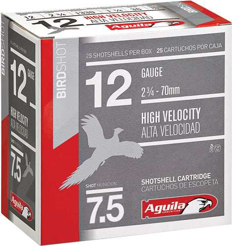 Aguila Shotshell 12ga 2.75" - 1-1/4oz #7.5 25rd 10bx/cs - Skoutley Outdoors LLC