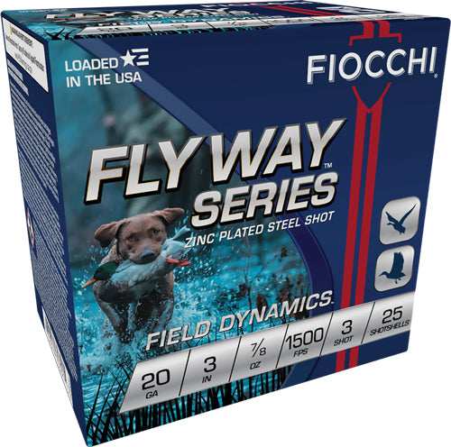 Fiocchi Flyway 20ga 3" 7/8oz - #3 1500fps 25rd 10bx/cs - Skoutley Outdoors LLC
