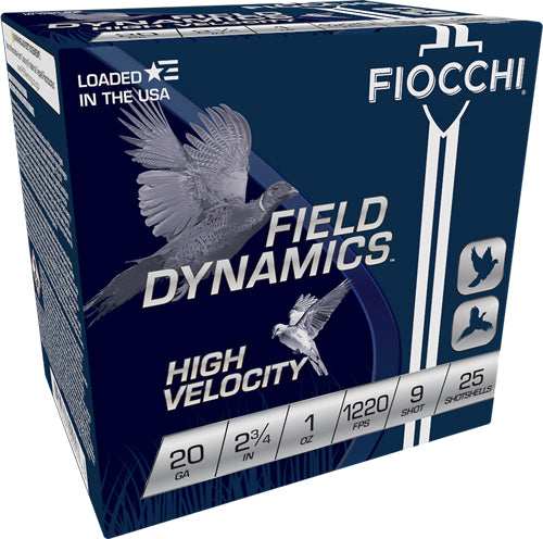 Fiocchi 20ga 2.75" 1oz #9 - 1220fps 25rd 10bx/cs - Skoutley Outdoors LLC