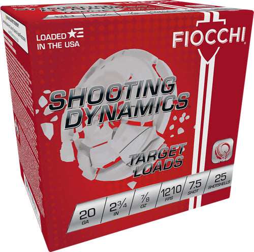 Fiocchi 20ga 2.75" 7/8oz #7.5 - 1210fps 250rd Case Lot - Skoutley Outdoors LLC
