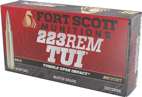 Fort Scott 223 Rem 55gr Tui - Solid Copper 20rd 25bx/cs - Skoutley Outdoors LLC
