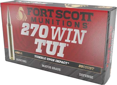 Fort Scott 270 Win 130gr Tui - Solid Copper 20rd 10bx/cs - Skoutley Outdoors LLC