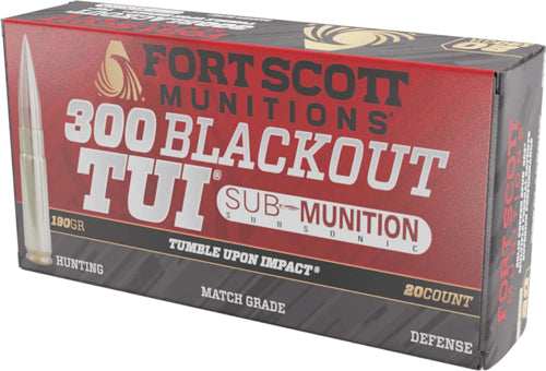 Fort Scott 300 Aac 190gr Tui - Solid Copper 20rd 25bx/c - Skoutley Outdoors LLC