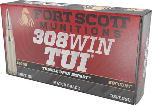 Fort Scott 308 Win 150gr Tui - Solid Copper 20rd 10bx/cs - Skoutley Outdoors LLC