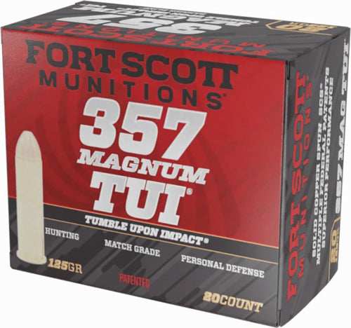 Fort Scott 357 Mag 125gr Tui - Solid Copper 20rd 25bx/cs - Skoutley Outdoors LLC