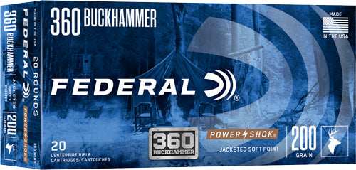 Federal Power-shok 360 - Buckhammer 200g Sp 20rd 10bx/c - Skoutley Outdoors LLC