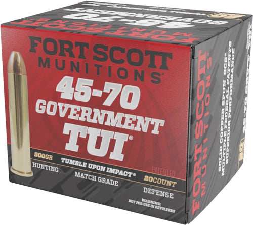 Fort Scott 45-70 Gov 300gr Tui - Solid Copper 20rd 10bx/cs - Skoutley Outdoors LLC