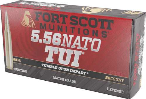 Fort Scott 5.56x45 62gr Tui - Solid Copper 20rd 25bx/cs - Skoutley Outdoors LLC