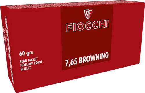 Fiocchi 7.65 Browning - 60gr Sjhp 50rd 20bx/cs < - Skoutley Outdoors LLC