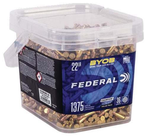 Federal 22lr 36gr Hp 1260fps - 1375rd Bucket 2bx/cs - Skoutley Outdoors LLC