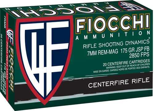 Fiocchi 7mm Rem Mag 175gr - Interlock Fb 20rd 10bx/cs - Skoutley Outdoors LLC