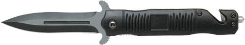 Abkt Black Stiletto Assisted - Opener 3.5" Blade W/breaker - Skoutley Outdoors LLC