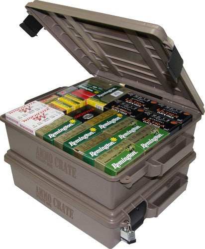 Mtm Ammo Crate Acr5 - Dark Earth 4.50" Deep - Skoutley Outdoors LLC