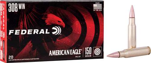 Federal Ae 308 Win 150gr - Fmj-bt 20rd 25bx/cs - Skoutley Outdoors LLC