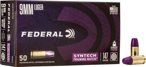 Federal Ae 9mm Luger 147gr Tsj - Training Match 50rd 10bx/cs - Skoutley Outdoors LLC
