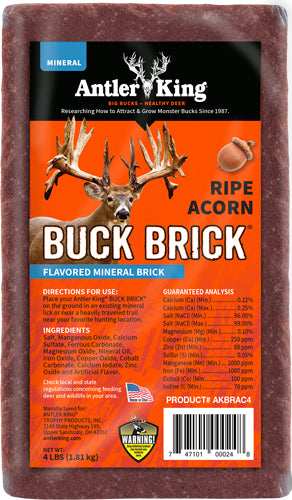 Antler King Ripe Acorn Buck - Brick Mineral 4# - Skoutley Outdoors LLC