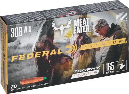 Federal Premium 308 Win 165gr - Trophy Copper 20rd 10bx/cs - Skoutley Outdoors LLC