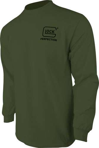Glock Oem Born In Austria Long - Sleeve Shirt Military Green Xl - Skoutley Outdoors LLC