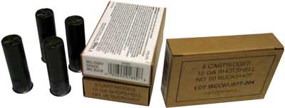 Winchester Military 12ga 2.75" - 00 Buck 9 Pellets 5rd 50bx/cs