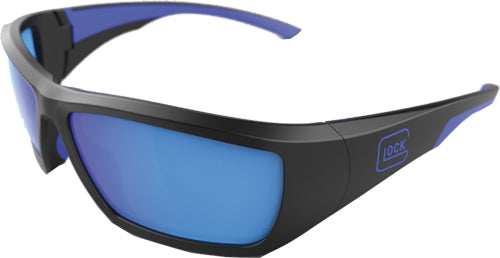 Glock Tactical Glasses Blue - Line Black Blue Mirror Lens - Skoutley Outdoors LLC