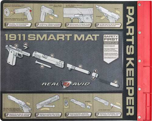 Real Avid Smart Mat 1911 W/ - Parts Keeper 19"x16" Neoprene - Skoutley Outdoors LLC
