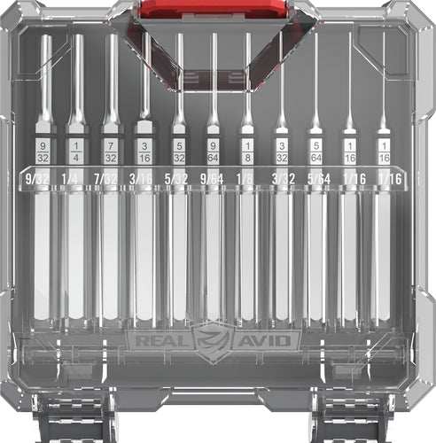 Real Avid Accu-punch Set - 11 Piece Roll Pin Punch Set - Skoutley Outdoors LLC