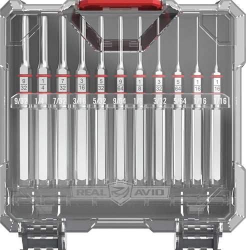 Real Avid Accu-punch Set - 11 Piece Standard Pin Punch - Skoutley Outdoors LLC