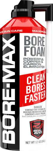 Real Avid Bore-max Bore Foam - 12 Oz. Aerosal Flip Up Nozzle - Skoutley Outdoors LLC