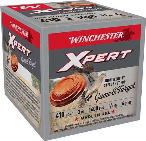 Winchester Xpert Steel 410 3" - 3/8oz #6 25rd 10bx/cs - Skoutley Outdoors LLC