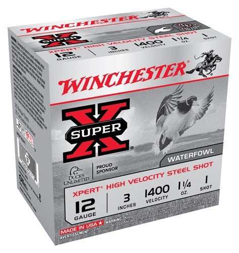 Winchester Xpert Steel 12ga 3" - 1-1/4oz #1 1400fps 25rd 10bx/c - Skoutley Outdoors LLC