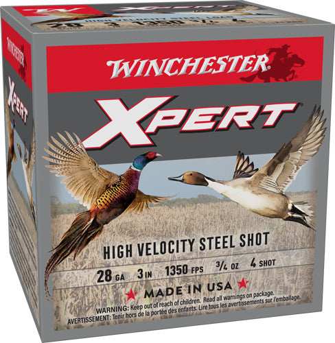 Winchester Xpert Steel 28ga 3" - 3/4oz #4 25rd 10bx/cs - Skoutley Outdoors LLC