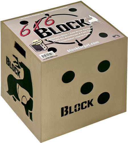 Block Targets 6x6 18x16x18 - 6-sided Broadhead Rated - Skoutley Outdoors LLC