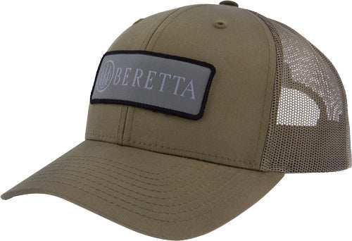 Beretta Cap Sdy Trucker Rect - Patch Mesh Back Dark Green - Skoutley Outdoors LLC