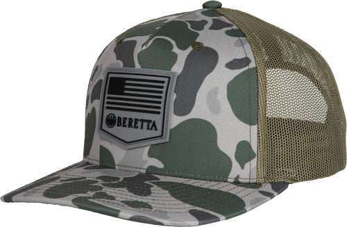 Beretta Cap Pm Trucker R 112 - Rubber Patch Green Duck Camo - Skoutley Outdoors LLC