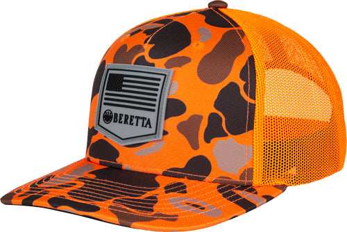 Beretta Cap Pm Trucker R 112 - Rubber Patch Blaze Duck Camo - Skoutley Outdoors LLC