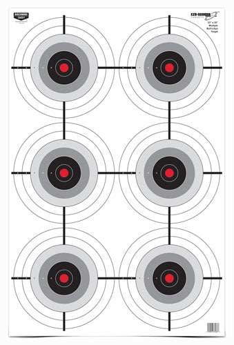 B/c Target Eze-scorer 23"x35" - Multiple Bull's-eye 5 Targets - Skoutley Outdoors LLC