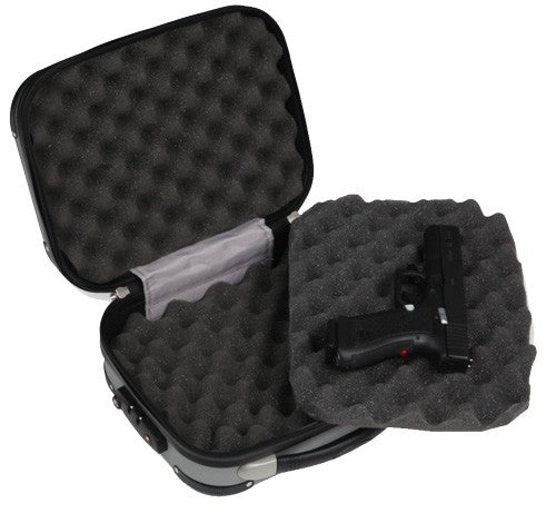 Load image into Gallery viewer, Bulldog Polycarbonate Pistol - Case W/ Tsa Como Lock Grey 9&quot;
